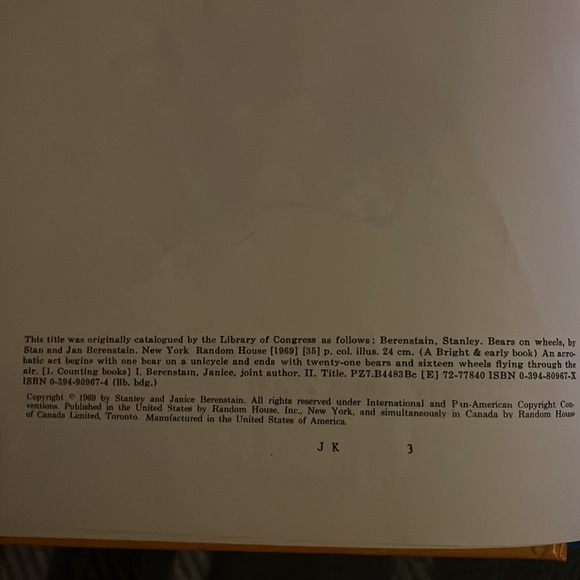 Bears on Wheels by Stan and Jan Berenstain - Picture 3 of 3